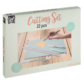 Craft ID - Cuttingmat set A4 with knifes - 22 pcs (CR1303/25GE) / Toys