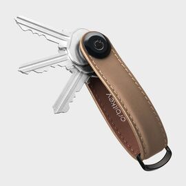 Orbitkey - Key Organiser Matte Leather - Mocha / Gadgets