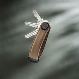 Orbitkey - Key Organiser Matte Leather - Mocha / Gadgets