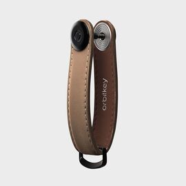 Orbitkey - Key Organiser Matte Leather - Mocha / Gadgets