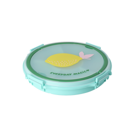 Rice - Serving Tray with Handle - Lemon Print - Mint / Baby and Children