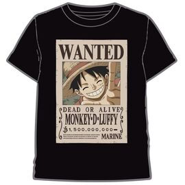 One Piece Wanted Luffy adult t-shirt |  Techbox