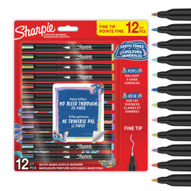 Sharpie - Creative Acrylic 12‑Blister - Earth Tones - Fine Tip (2212911) / Toys