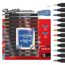 Sharpie - Creative Acrylic 12‑Blister - Earth Tones - Brush Tip (2223313) / Toys