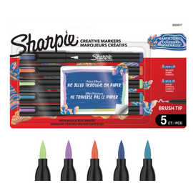 Sharpie - Creative Acrylic 5‑Blister - Earth Tones - Brush Tip (2223317) / Toys