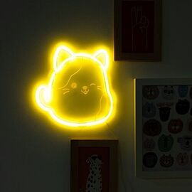 Squishmallows - Cam Neon Wall Light - Yellow / Gadgets