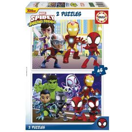 Educa - 2x48 Spidey & His Amazing Friends 2 Puzzles (80-19678) / Toys