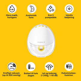 Medela - Motion InBra Wearable Breast Pump - Single Electric - 24mm Breast Shield with Additional Silicone Inserts (15mm, 18mm, 21mm) / Baby and Children