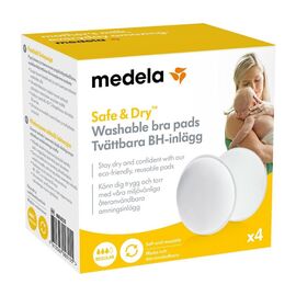 Medela - Safe & Dry Washable Bra Pads - 4 pcs. / Baby and Children