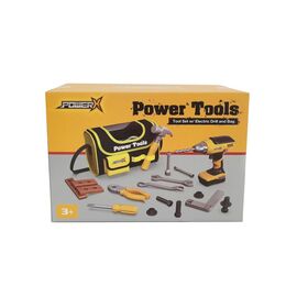 Power X - Tool Set w/ Electric Drill and Tool Bag (20358) / Toys