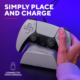 Trust - GXT255W PS5 Charge Stand - White / PlayStation 5 | Techbox