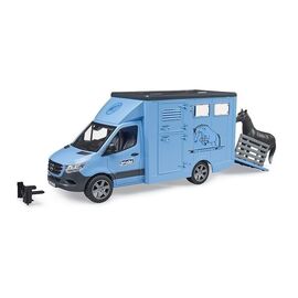 Bruder - MB Sprinter Animal Transporter & 1 horse (02674) / Toys
