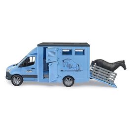 Bruder - MB Sprinter Animal Transporter & 1 horse (02674) / Toys