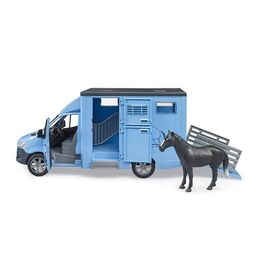 Bruder - MB Sprinter Animal Transporter & 1 horse (02674) / Toys