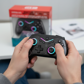 Deep Explorer - Wireless Controller - Spark - Black (Switch / Switch 2) / Nintendo Switch 2 - Nintendo Switch 2 Accessories - Accessories for Consoles - Techbox