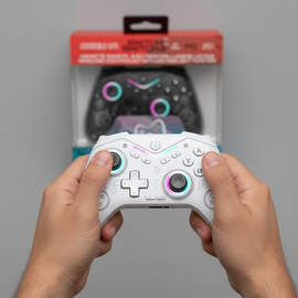 Deep Explorer - Wireless Controller - Spark - White (Switch / Switch 2) / Nintendo Switch 2 - Nintendo Switch 2 Accessories - Accessories for Consoles - Techbox