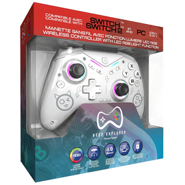 Deep Explorer - Wireless Controller - Spark - White (Switch / Switch 2) / Nintendo Switch 2 - Nintendo Switch 2 Accessories - Accessories for Consoles - Techbox