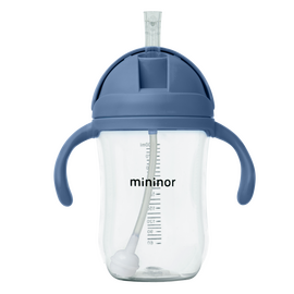 Mininor Global - Straw Bottle Tritan 330ml - Blue whale (14256) / Baby and Children