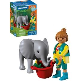 PLAYMOBIL - Zoo: Baby Elephant and Zookeeper (72092) / Toys