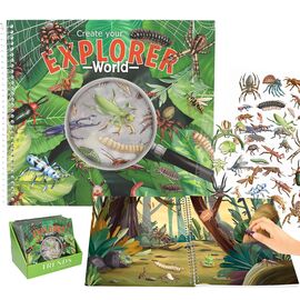 Trend - Explorer Stickerworld With Relief Stickers (0413599) / Toys