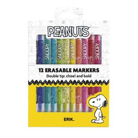 Snoopy Peanuts set of 12 erasable makers