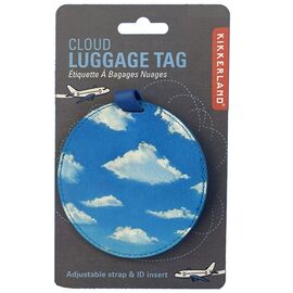 Kikkerland - Cloud Luggage Tag - 3.5 inches / Luggage and Travel Gear