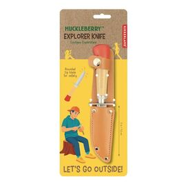 Kikkerland - Huckleberry Explorer Knife - Red - 7 x 1.75 x 0.75 / Sport and Outdoor