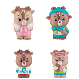 Timber Tots by Klorofil - Renne Family - Set of 4 ( KF700308F ) / Toys