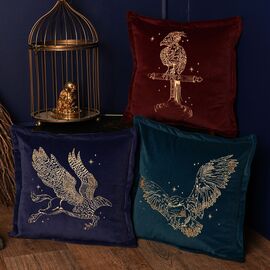 Harry Potter Fawkes velvet cushion