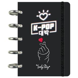 K-Pop Black A6 notebook