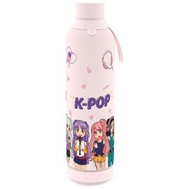 K-Pop Pink thermal bottle with speaker 600ml