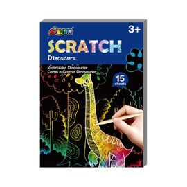 Avenir - Mini Scratch Book - Dinosaurs (58CH191601) / Toys