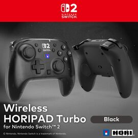 HORI - Wireless Horipad Turbo - Nintendo Switch 2 - Black / Nintendo Switch 2 - Nintendo Switch 2 Accessories - Accessories for Consoles - Techbox