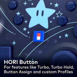 HORI - Wireless Horipad Turbo (Universe Mario) -  Nintendo Switch 2 - Blue / Nintendo Switch 2 - Nintendo Switch 2 Accessories - Accessories for Consoles - Techbox
