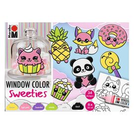 Marabu - Fun & Fancy Sweeties 6x25ml + motiver (822504) / Toys