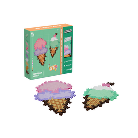 Plus Plus - Puzzle By Number Ice Cream Cones (4346) / Toys