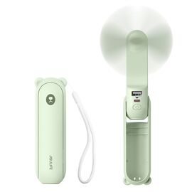 Jisulife Handheld Fan Life8 Mini Portable USB Fan with 2000mAh Power Bank and Flashlight - Green - Fan Coolers - Cooling & Heating - Techbox