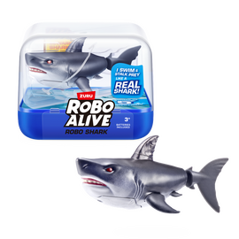 Robo Alive - Water Activated Shark - Grey / Toys