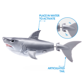 Robo Alive - Water Activated Shark - White / Toys
