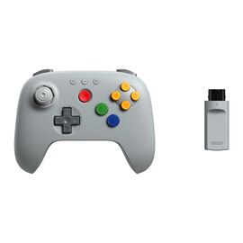 8Bitdo - 64 Wireless 2.4G Controller - Grey / PC | Techbox