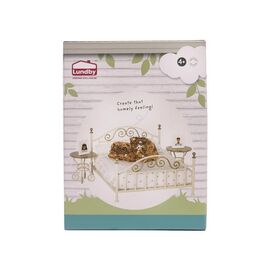 Lundby - Brass Bed Set (18292) / Toys