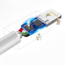 Dudao cable USB / Lightning 3A 1m white (L1L white) - Cables & Adapters - Cables & Accessories - Techbox