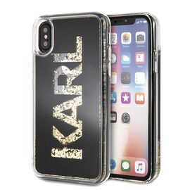 Karl Lagerfeld Karl Logo Glitter iPhone X/Xs Case - Black | Techbox