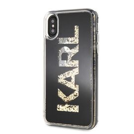 Karl Lagerfeld Karl Logo Glitter iPhone X/Xs Case - Black | Techbox