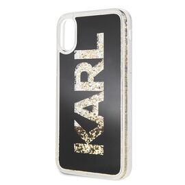 Karl Lagerfeld Karl Logo Glitter iPhone X/Xs Case - Black | Techbox