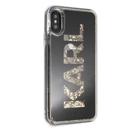 Karl Lagerfeld Karl Logo Glitter iPhone X/Xs Case - Black | Techbox