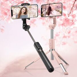 Spigen S540W WIRELESS SELFIE STICK TRIPOD BLACK - Smartphone Accessories - Cables & Accessories - Techbox