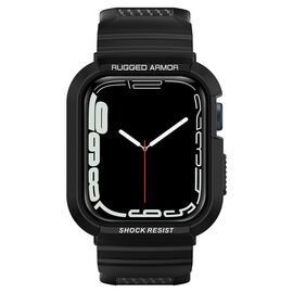 Spigen Rugged Armor Pro Case with Strap for Apple Watch 4 / 5 / 6 / 7 / 8 / SE (44/45 mm) - Black | Techbox