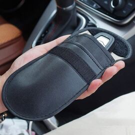 Anti-theft case for car keys blocking radio waves Keyless Faraday Box cover Faraday cage 14 cm with 10 cm black - Uncategorized Cases (2) - Cases - Techbox