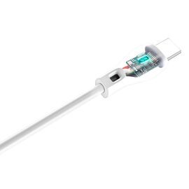 Dudao cable USB Type C 2.1A 1m white (L4T 1m white) - Cables & Adapters - Cables & Accessories - Techbox